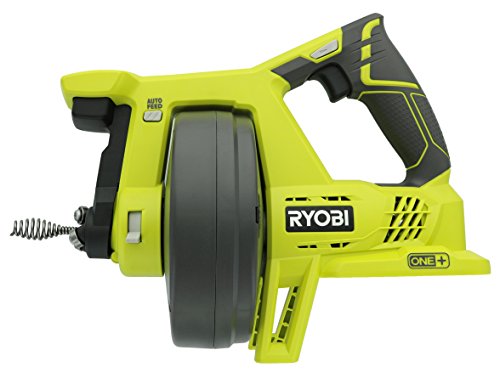 Ryobi P4001 One+ 18V Lithium-Ionen-Ablaufschlangenbohrer für Waschbecken oder Toiletten (Batterie nicht im Lieferumfang enthalten, nur Elektrowerkzeug) von Ryobi