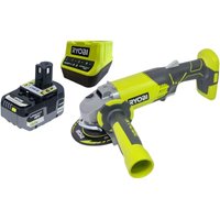Ryobi R18AG-0 Akku Winkelschleifer 18 V ONE+ 115 mm + 1x Akku 5,0 Ah + Ladegerät von Ryobi