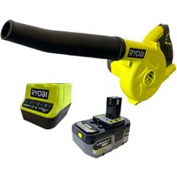 R18TB Akku Gebläse 18 v 200 km/h + 1x Akku 4,0 Ah + Ladegerät - Ryobi von Ryobi