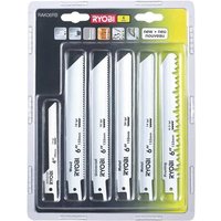 RAK06RB Kit 6 gerade Sägeblätter 6'/4' 5/10/14/24TPI Holz Metall Kunststoff - Ryobi RAK06RB Kit 6 gerade Sägeblätter 6'/4' 5/10/14/24TPI Holz Metall Kunststoff - Ryobi von Ryobi