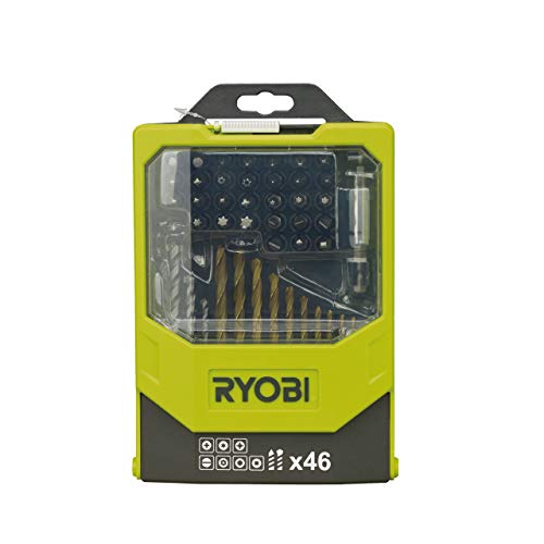 Ryobi RAK46MIX Bohrmaschinen-Zubehör-Set, 46-teilig von Ryobi