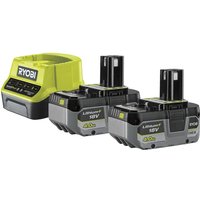 Ryobi RC18120-240X Akku-Kit RB1840X 18V ONE+ 2x4,0 Ah Akku-Ladegerät von Ryobi