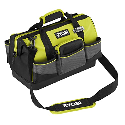 RYOBI Handwerkertasche mit Schultergurt Größe S RSSSTB1 (6 x Innentaschen, 3 x offene Taschen auf der Vorderseite, 1 x Reißverschlusstasche auf der Vorderseite, 3 x offene Taschen auf der Rückseite) RYOBI Handwerkertasche mit Schultergurt Größe S RSSSTB1 (6 x Innentaschen, 3 x offene Taschen auf der Vorderseite, 1 x Reißverschlusstasche auf der Vorderseite, 3 x offene Taschen auf der Rückseite) von RYOBI