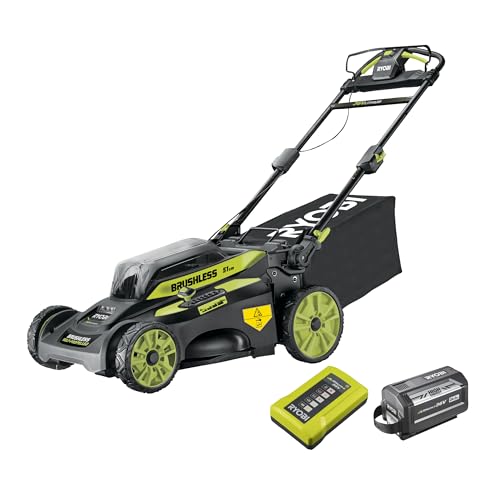 Ryobi RY36LMX51A-160 36 V Akku-Rasenmäher mit Akku & Ladegerät | 51 cm Schnittbreite Ryobi RY36LMX51A-160 36 V Akku-Rasenmäher mit Akku & Ladegerät | 51 cm Schnittbreite von RYOBI