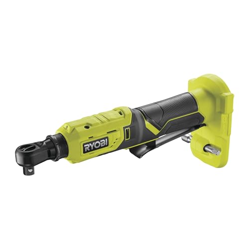 RYOBI 18 V ONE+ Akku-Ratschenschrauber R18RW2-0 (Leerlaufdrehzahl 280 min⁻¹, Drehmoment 60 Nm, ohne Akku und Ladegerät und Ladegerät) von RYOBI