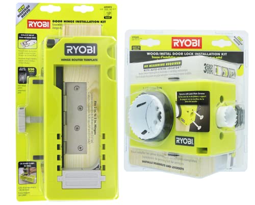 Ryobi Ryobi A99DLK4 Türscharnier-Installationssatz A99HT2 aus Holz und Metall für die Installation von Bolzen und Schlössern Ryobi Ryobi A99DLK4 Türscharnier-Installationssatz A99HT2 aus Holz und Metall für die Installation von Bolzen und Schlössern von RYOBI