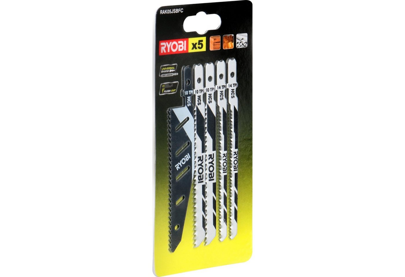 Ryobi Sägeblatt Ryobi Stichsägeblatt-Satz RAK05JSBFC, 5-teilig Ryobi Sägeblatt Ryobi Stichsägeblatt-Satz RAK05JSBFC, 5-teilig von Ryobi
