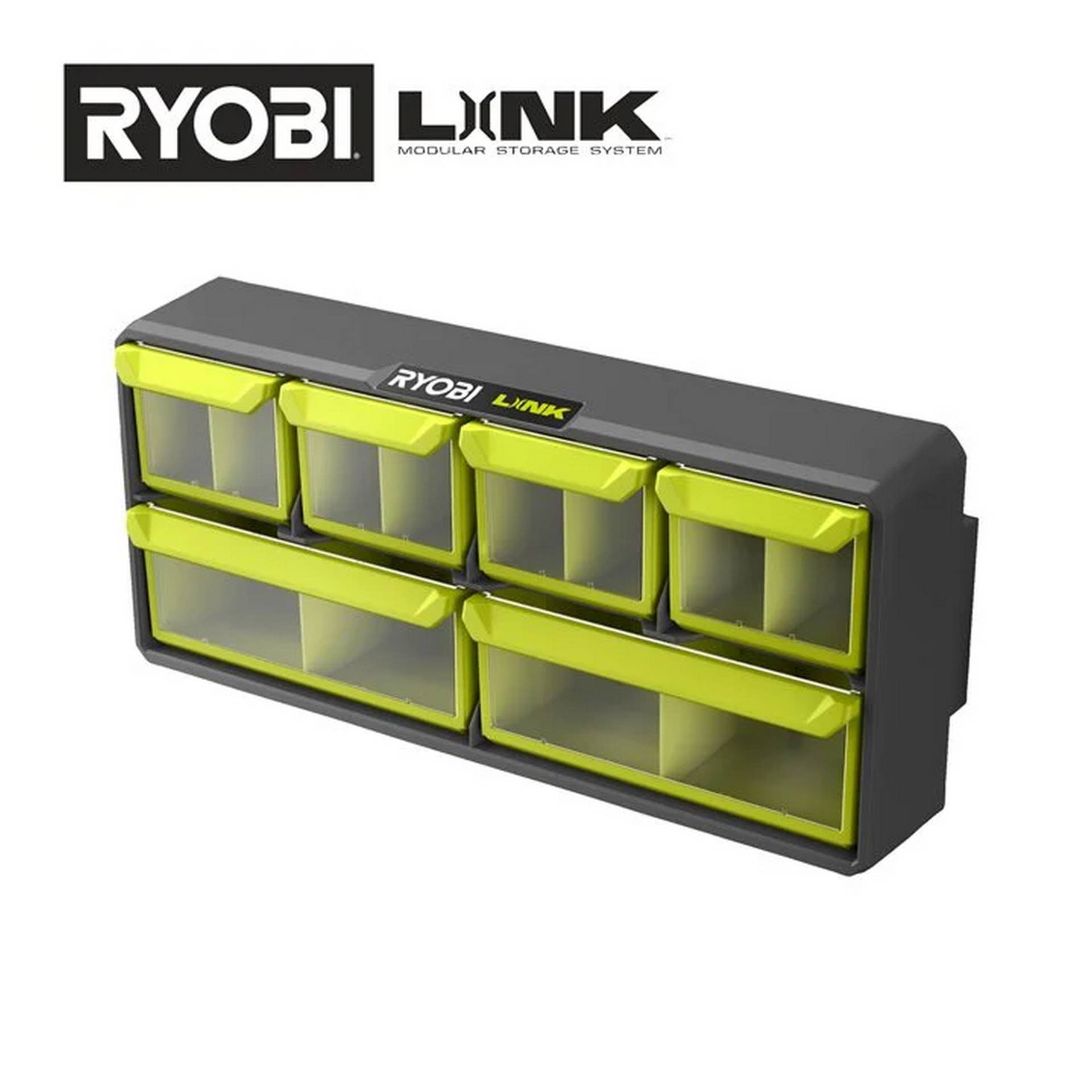 Ryobi Sortimentsmagazin 'Link RSLW309' mit 6 Kippfächern Ryobi Sortimentsmagazin 'Link RSLW309' mit 6 Kippfächern von Ryobi