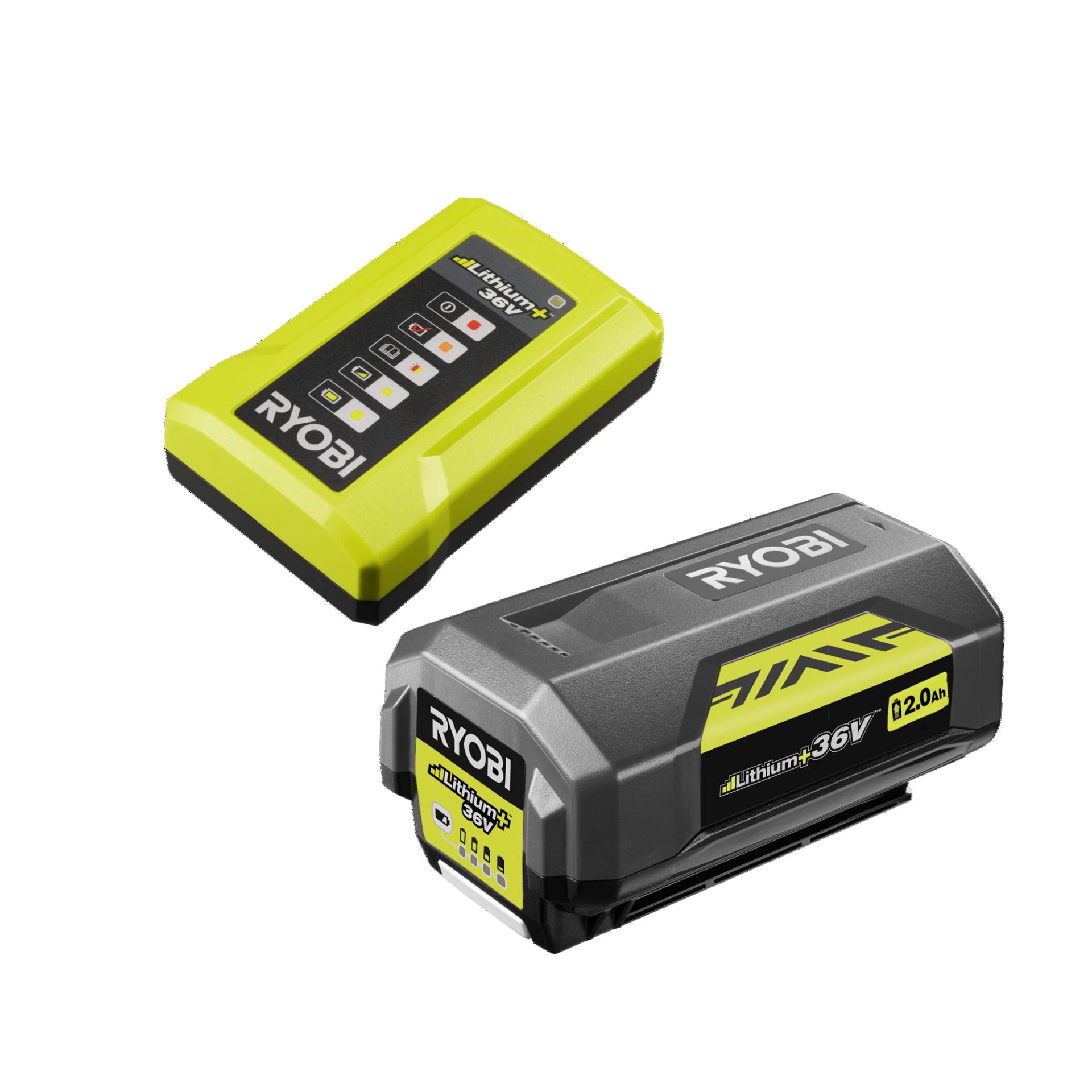 Ryobi Starter-Set 'RY36BC17A-120' Akku und Ladegerät, 36 V 2,0 Ah Ryobi Starter-Set 'RY36BC17A-120' Akku und Ladegerät, 36 V 2,0 Ah von Ryobi
