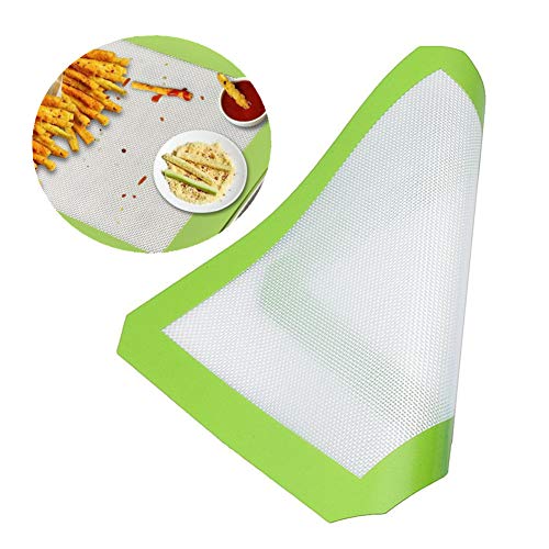 Rysmliuhan Shop backunterlage teigmatte Silikonmatte Backofen für lüfterunterstützte Öfen Essen backen Silikonbackmatten Ofenauskleidungen für den Boden des Ofens Green von Rysmliuhan Shop