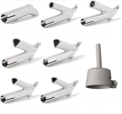 8 Stück Schweißspitzendüsen, Standard-Rohrdüse mit 35 mm Innendurchmesser, 5 mm und 7 mm runde Schweißdüse, Heftdüse und 4 x 6, 5 x 7 mm, 7 x 8 und 8 x 9 Dreieck-Schweißdüse von Rysydant