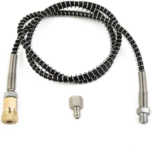 Airsoft-Füllpeitschenschlauch, langlebig aus hochwertigen Materialien, PCP 36" DN2 Microbore Schlauch für Air Filling Station/Ladeadapter,1 stück Airsoft-Füllpeitschenschlauch, langlebig aus hochwertigen Materialien, PCP 36" DN2 Microbore Schlauch für Air Filling Station/Ladeadapter,1 stück von Rysydant