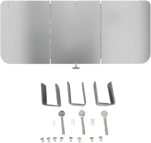 Aluminium Terrassenstrahler Reflektor Schild, Heizstrahler Ersatz mit winddichtem Deflektor Panel für Outdoor Pilz und Pyramide Flammenheizungen von Rysydant