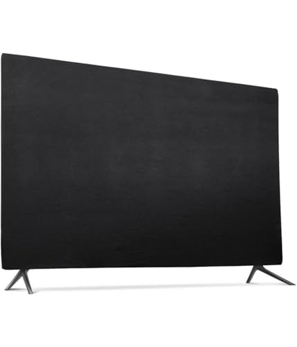 Displayabdeckung, Staubschutzhülle, Displayschutzfolie, Nylon, Schützt den Bildschirm effektiv vor Staubpartikeln und Schmutz, Schwarz, 1 Stück(43 Zoll) von Rysydant