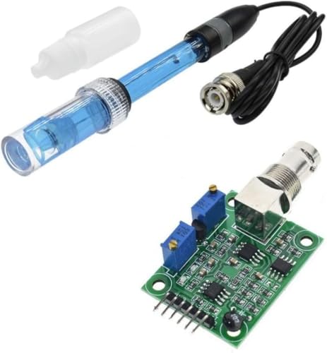Ersatzsonde mit Modul, Tester-Messelektrode, Wasserqualität pH-Elektrode Anschlusselektrode für Wasser, Hydroponik, Kalibrierung, Aquarium, BNC-Stecker, PH-Elektrodensonde Ersatzsonde mit Modul, Tester-Messelektrode, Wasserqualität pH-Elektrode Anschlusselektrode für Wasser, Hydroponik, Kalibrierung, Aquarium, BNC-Stecker, PH-Elektrodensonde von Rysydant