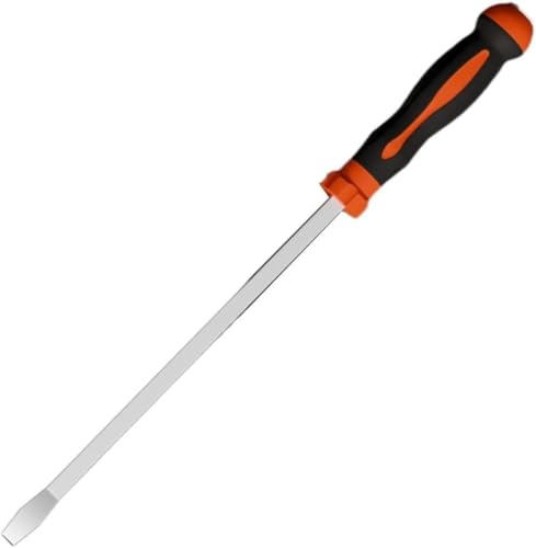 Extra großer Schlitzschraubendreher, langer Schraubendreher mit rutschfestem PVC-Griff, Hartstahl, außergewöhnliche Härte und Haltbarkeit für schwere Beanspruchung (15/19/23/27/31 Zoll) von Rysydant