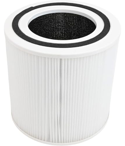 Luftreiniger Ersatzfilter mit Aktivkohle-Schicht,Luftfilterelement für Zuhause und Innenluftreinigung TT-AP005 Kompatibel mit Luftreiniger 3-in-1 Ersatz Filter (Weiß,19x19 cm) von Rysydant