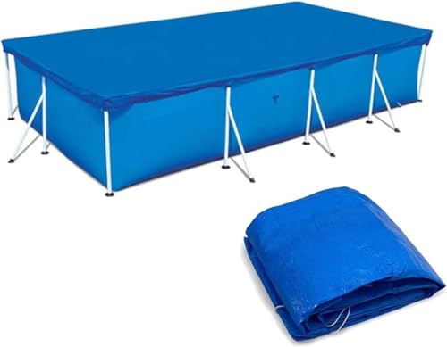 Rechteckige Schwimmbadabdeckung, Winter-Poolabdeckungsschutz mit Poolzubehör, einfache Installation für oberirdische Pools, robuste Oxford-Gewebeabdeckung, Blau Rechteckige Schwimmbadabdeckung, Winter-Poolabdeckungsschutz mit Poolzubehör, einfache Installation für oberirdische Pools, robuste Oxford-Gewebeabdeckung, Blau von Rysydant