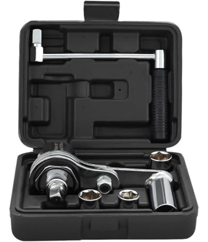 Rysydant Drehmoment-Multiplikator,Auto-Drehmomentschlüssel steigern Sie Ihre Hebelwirkung mit diesem,Stecknuss Tragbarer Drehmomentverstärker Radschlüssel Set (1,27 cm) von Rysydant