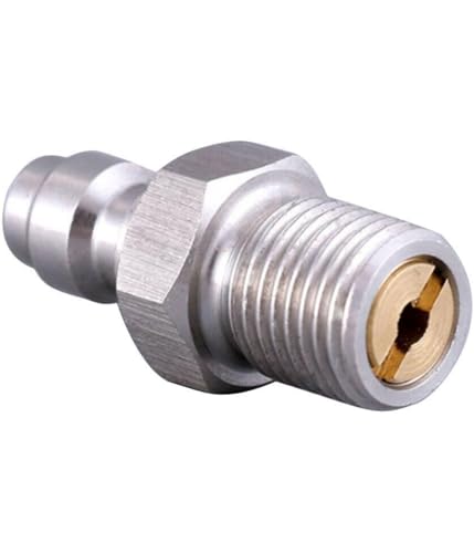 Schnellverbindungsventil Schnellverschluss Kupplung Ladeadapter Außengewinde,PCP-Füllnippel Stecker M10/1-Außengewinde Schnellspannverbinder für Luftleitung (8 mm,5 Stück) von Rysydant