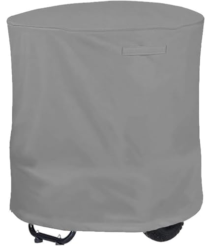 Stoffabdeckung für hohe Beanspruchung für Holzhäcksler und Mulcher für Holzhäcksler 210D Oxford Tuch Holzbrecher Abdeckung,UV-resistenter Stoff Regenplane wasserdicht für den Garten (grau) von Rysydant