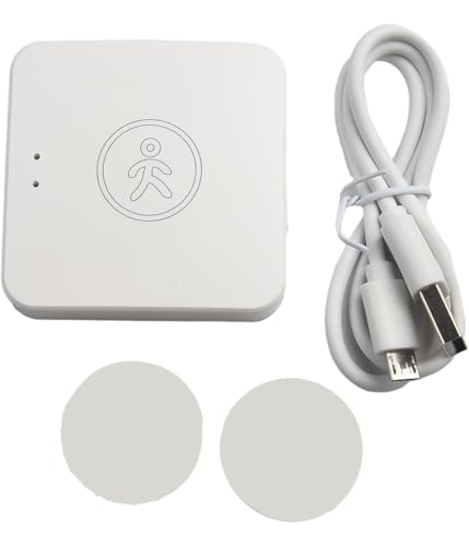 Tuya WiFi Smart-Sensor für menschliche Anwesenheit, Menschlicher Präsenz-Sensor, Monitor, Kunststoff, Home Automation für Indoor Outdoor, Weiß, 1 Stück (WiFi) von Rysydant