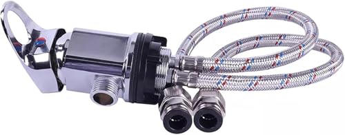 Wohnwagen-Duscharmatur, Mischbatterien, Sprüh-Set mit 12 mm Push-fit-Duscharmatur, 800 mm Edelstahl-Schwänzen, für Wohnmobil, Wohnmobil, Friseurbetten, Schönheitssalons, Friseurläden und Spas. Wohnwagen-Duscharmatur, Mischbatterien, Sprüh-Set mit 12 mm Push-fit-Duscharmatur, 800 mm Edelstahl-Schwänzen, für Wohnmobil, Wohnmobil, Friseurbetten, Schönheitssalons, Friseurläden und Spas. von Rysydant