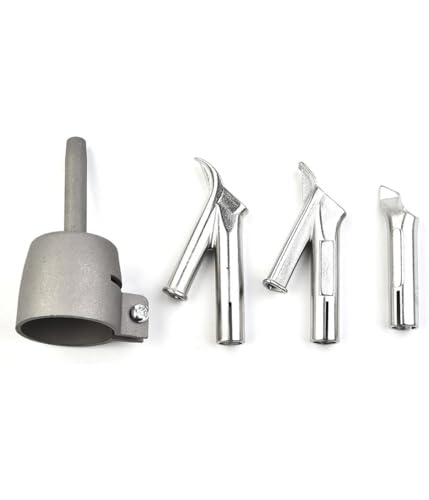 Zubehör für Heißluft-Kunststoffschweißpistolen, Schweißwerkzeuge, Titanlegierung, Geeignet zum Verschweißen von PVC-Kunststoffplatten, Silber, 1 Set (35mm) von Rysydant