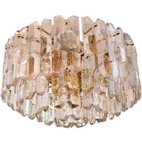 J. T. Kalmar Großer "Palazzo" Eisglas Kronleuchter Deckenmontage von RyszardChwastyk