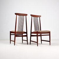 Set Von Zwei Esszimmerstühlen Im Stil Arne Vodder von RyszardChwastyk