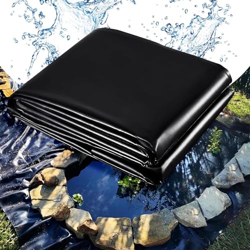 Rytgdxss Stärke Schwarze HDPE-Folien1.5x1.5m, Premium PVC Teichfolie, Wasserdicht Schwarze Folie Garten, HDPE Teichfolien Schwerlast für Fischteiche, Brunnen, Wassergarten und Wasserfall Rytgdxss Stärke Schwarze HDPE-Folien1.5x1.5m, Premium PVC Teichfolie, Wasserdicht Schwarze Folie Garten, HDPE Teichfolien Schwerlast für Fischteiche, Brunnen, Wassergarten und Wasserfall von Rytgdxss
