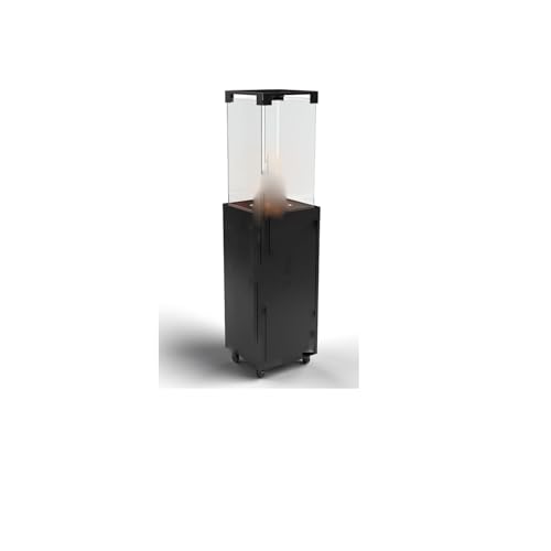 Terrassenheizer Gas schwarzer, Heizstrahler Terrasse für Ihren Garten und Terrasse, 42 x 42 x 150 cm von Ryuhic