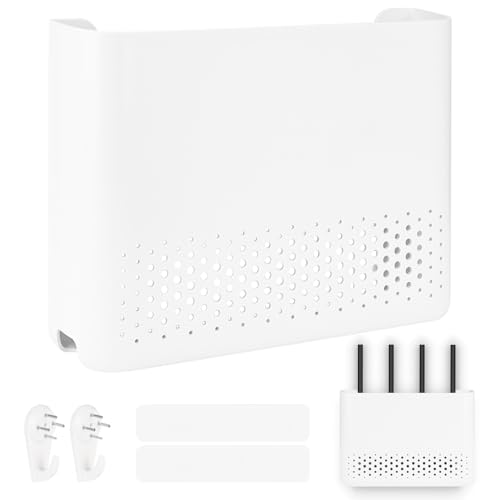 Rzspher Router Box, 24.8 * 16.5 * 5.2 cm Router Verstecken, Heizkörper Abdeckung WLAN Box Verstecken für Heimdekoration Router Kabel Organizer (klein) von Rzspher