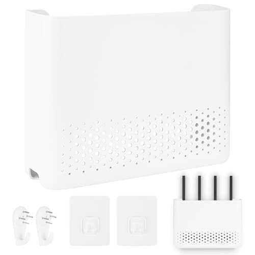 Rzspher Router Box, Router Verstecken 29.5 * 21.5 * 6cm, Heizkörper Abdeckung WLAN Box Verstecken für Heimdekoration Router Kabel Organizer (groß) von Rzspher