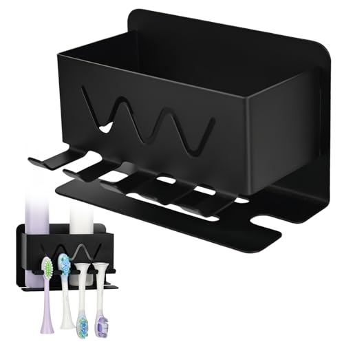 Rzspher Zahnbürstenhalter Wand, Elektrische Zahnbürste Halter Schwarz Matt, Ohne Bohren Zahnbürsten Halter Selbstklebende Zahnbürsten, Zahnbürstenkopf Halter Edelstahl Rzspher Zahnbürstenhalter Wand, Elektrische Zahnbürste Halter Schwarz Matt, Ohne Bohren Zahnbürsten Halter Selbstklebende Zahnbürsten, Zahnbürstenkopf Halter Edelstahl von Rzspher
