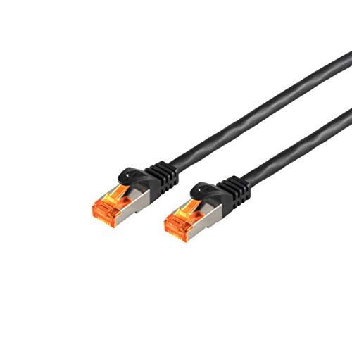 25m CAT 6a OUTDOOR Netzwerkkabel / Patchkabel - IP66 - wasserbeständig - Öl-resistent - UV-geschütz - 500 MHz - S/FTP - Kupferleiter - 10-Gigabit - LAN-Kabel mit RJ45 Stecker, schwarz von S/CONN maximum connectivity