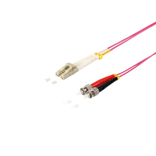 S/CONN maximum connectivity Duplex Patchkabel LC/ST 50/125µ, OM4 violett 10m von S/CONN maximum connectivity