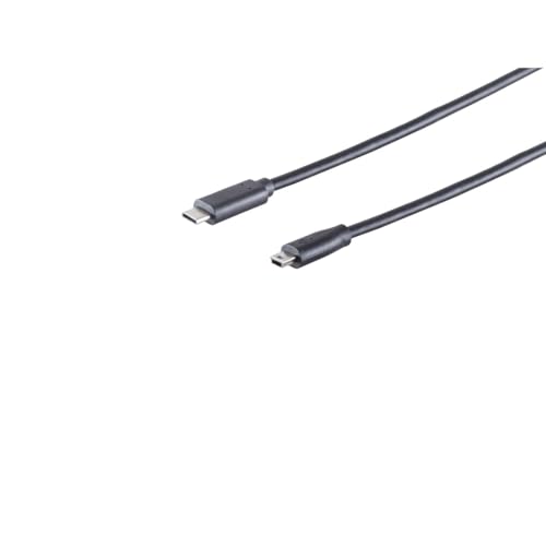 S/CONN maximum connectivity USB Kabel, 3.1 C-Stecker - 2.0 Mini 5p B-St. 1,8m von S/CONN maximum connectivity