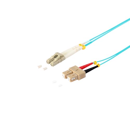 S-Conn 77951/3 Multimode-LWL-Duplex Patchkabel "LC/SC 50/125µ, OM3", 1m aqua von S/CONN maximum connectivity