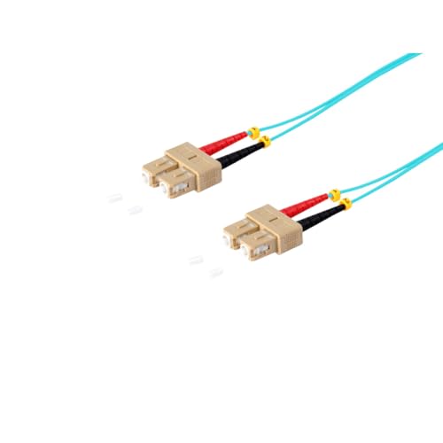 S-Conn 77922/3 Multimode-LWL-Duplex Patchkabel "SC/SC 50/125µ, OM3", 2m aqua von S/CONN maximum connectivity