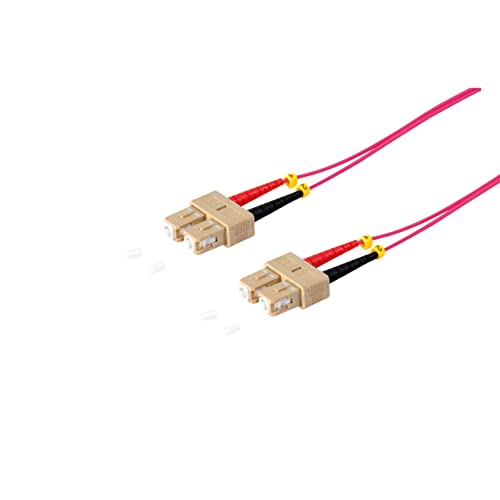 S-Conn 77917/4 Multimode-LWL-Duplex Patchkabel "SC/SC 50/125µ, OM4", 3m Lila von S/CONN maximum connectivity