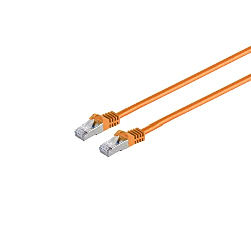 CAT.7/6a Patchkabel S/FTP 1m Orange von S/CONN maximum connectivity