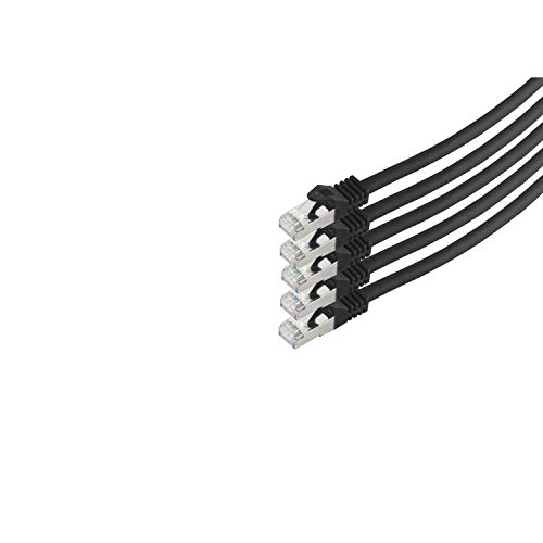 S-Conn RJ45 Patchkabel S/FTP,PIMF, Rohkabel CAT 7 Halogenfrei VE5, schwarz, 5,0m S-Conn RJ45 Patchkabel S/FTP,PIMF, Rohkabel CAT 7 Halogenfrei VE5, schwarz, 5,0m von S/CONN maximum connectivity