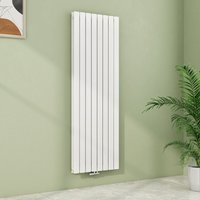 Design Flach Heizkörper Weiß Heizkörper Vertikaler Paneelheizkörper Doppellagig Mittelanschluss 1800 x 620 mm, 2227 Watt - Weiß - S'afielina von S'AFIELINA