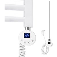 Heizstab Heizpatrone mit digitalem Thermostat für Badheizkörper, Heizelement aus Edelstahl Weiß Elektroheizstab Heizung Heizkörper Handtuchtrockner von S'AFIELINA