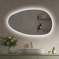 S'AFIELINA 50×85 cm Asymmetrischer Spiegel LED – Badspiegel mit Beleuchtung, Dimmfunktion, horizontal/vertikal montierbar, Antibeschlag,Bad & Flur S'AFIELINA 50×85 cm Asymmetrischer Spiegel LED – Badspiegel mit Beleuchtung, Dimmfunktion, horizontal/vertikal montierbar, Antibeschlag,Bad & Flur von S'AFIELINA