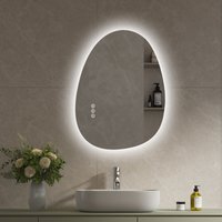 S'AFIELINA 60×45 cm Asymmetrischer Spiegel LED – Badspiegel mit Beleuchtung, Dimmfunktion, horizontal/vertikal montierbar, Antibeschlag,Bad & Flur S'AFIELINA 60×45 cm Asymmetrischer Spiegel LED – Badspiegel mit Beleuchtung, Dimmfunktion, horizontal/vertikal montierbar, Antibeschlag,Bad & Flur von S'AFIELINA