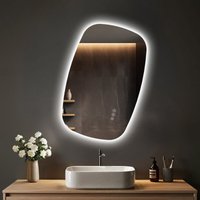 S'AFIELINA 70×45 cm Wandspiegel LED – Badspiegel mit Beleuchtung, HD-Glas , dimmbar, 3-farbige LED, Anti-Beschlag, horizontal & vertikal aufhängbar S'AFIELINA 70×45 cm Wandspiegel LED – Badspiegel mit Beleuchtung, HD-Glas , dimmbar, 3-farbige LED, Anti-Beschlag, horizontal & vertikal aufhängbar von S'AFIELINA