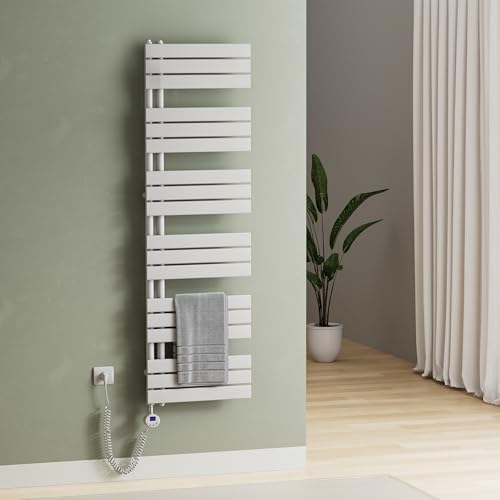 S'AFIELINA Badheizkörper Elektrisch Weiß, Handtuchheizkörper mit Thermostat und Timer, Design Handtuchhalter Heizkörper Bad 1000W für ca. 10 m², Heizung Energiesparend, 1599x500mm S'AFIELINA Badheizkörper Elektrisch Weiß, Handtuchheizkörper mit Thermostat und Timer, Design Handtuchhalter Heizkörper Bad 1000W für ca. 10 m², Heizung Energiesparend, 1599x500mm von S'AFIELINA