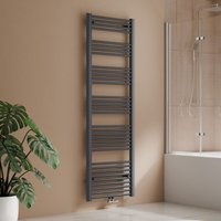 S'afielina - Badheizkörper Handtuchtrockner Handtuchheizkörper Handtuchhalter Mittelanschluss Handtuchwärmer Gerade Anthrazit 180 x 60 cm,860 w von S'AFIELINA